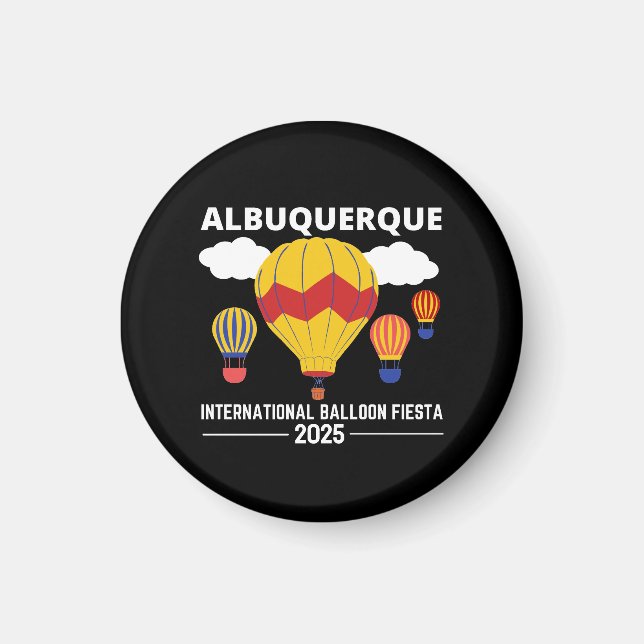 Imã Albuquerque Balloon Fiesta 2025 T-Shirt (Frente)