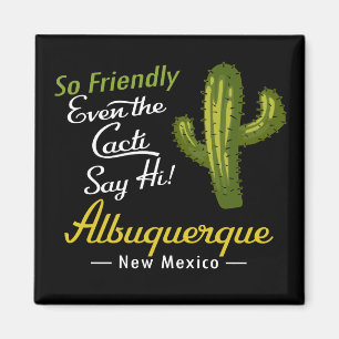 Imã Albuquerque Cactus Funny Retro