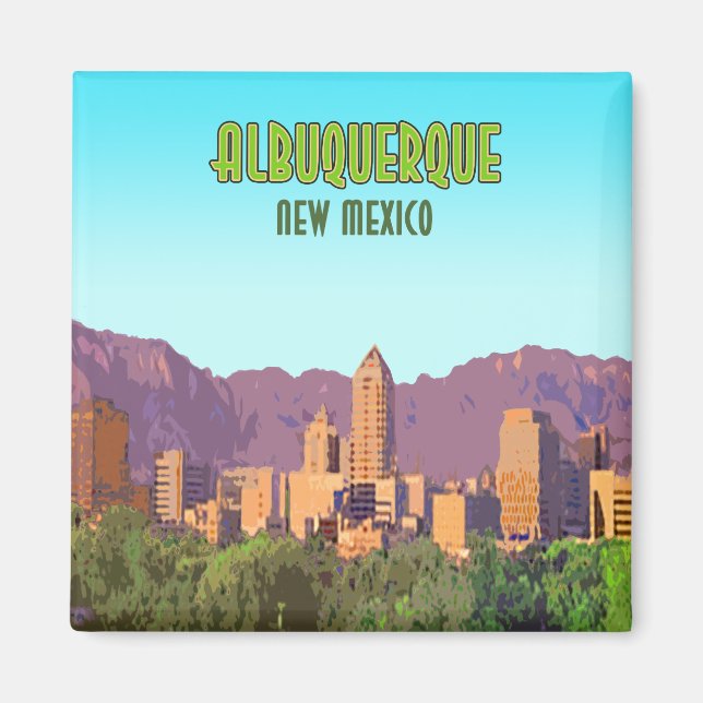 Imã Albuquerque New Mexico Vintage (Frente)