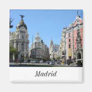 Imã Alcala e Gran Via Street, Madrid Magnet