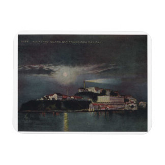 Ímã Alcatraz à noite, São Francisco, Vintage
