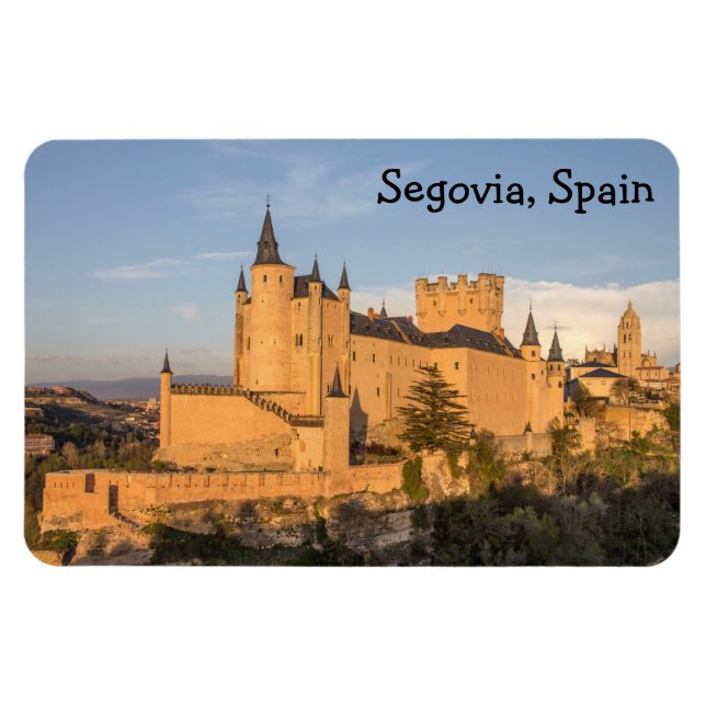 Ímã Alcazar em Segóvia, Espanha Premium Flexi Magnet (Horizontal)