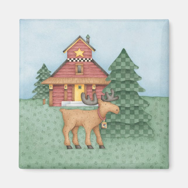 Imã Alce na Cabina (Frente)