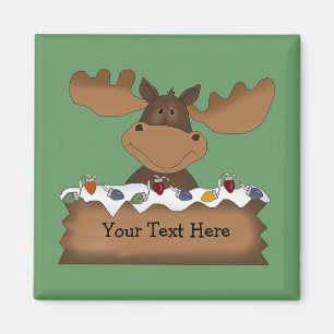 Imã Alces do Natal (customizáveis)