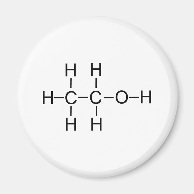 Imã Álcool - Fórmula Química (Frente)