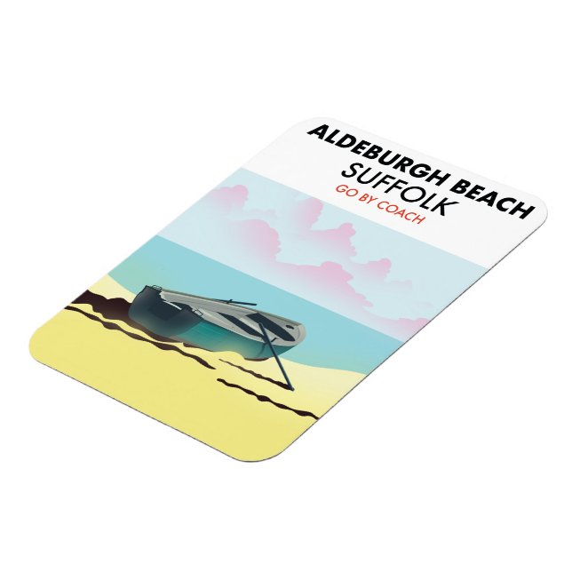 Ímã Aldeburgh Beach Suffolk (Left Side)