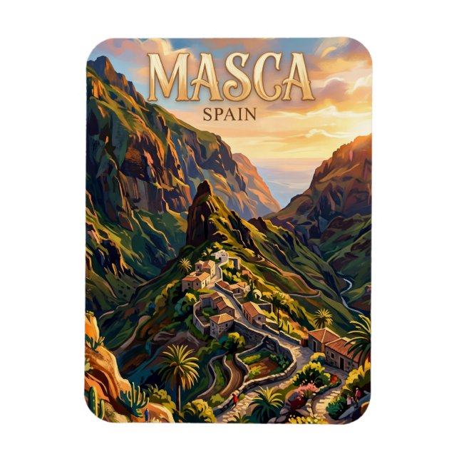 Ímã Aldeia de Masca Espanha (Vertical)
