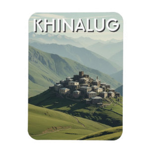 Ímã Aldeia de montanha Khinalug no Azerbaijão