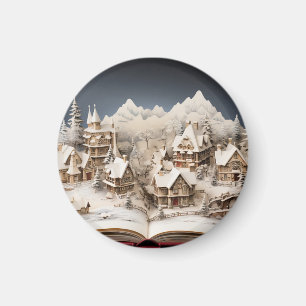 Imã Aldeia de Storybook no Alpino de Natal