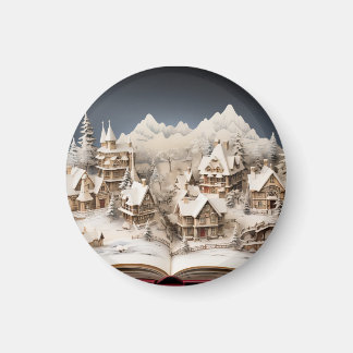 Imã Aldeia de Storybook no Alpino de Natal