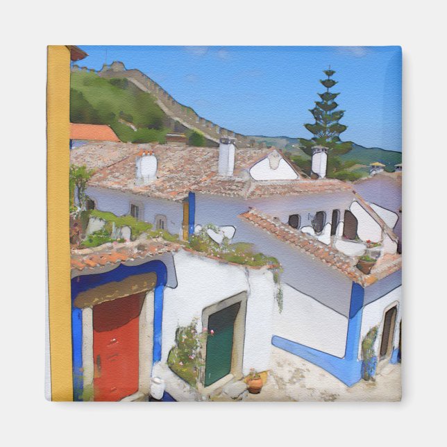 Imã Aldeia de Watercolor (Frente)