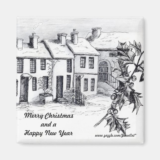 Imã Aldeia em neve (Frente)