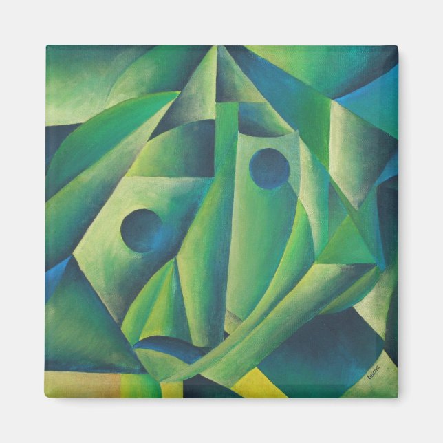 Imã Aldeia Geométrica Da Abstrato (Frente)