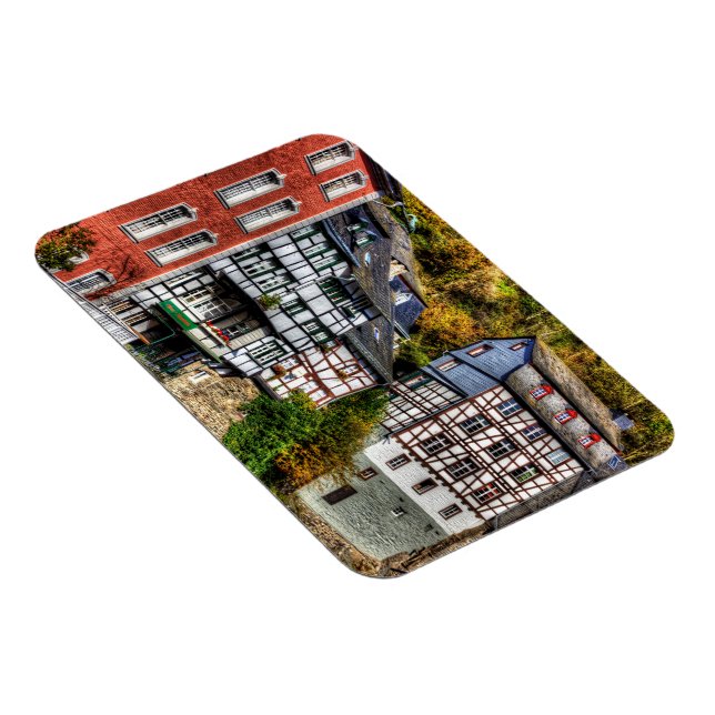 Ímã Aldeia Medieval Monschau na Alemanha (Lado Direito)