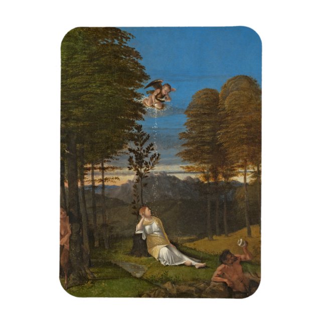 Ímã Alegoria de castidade, c. 1505 (óleo no painel) (Vertical)