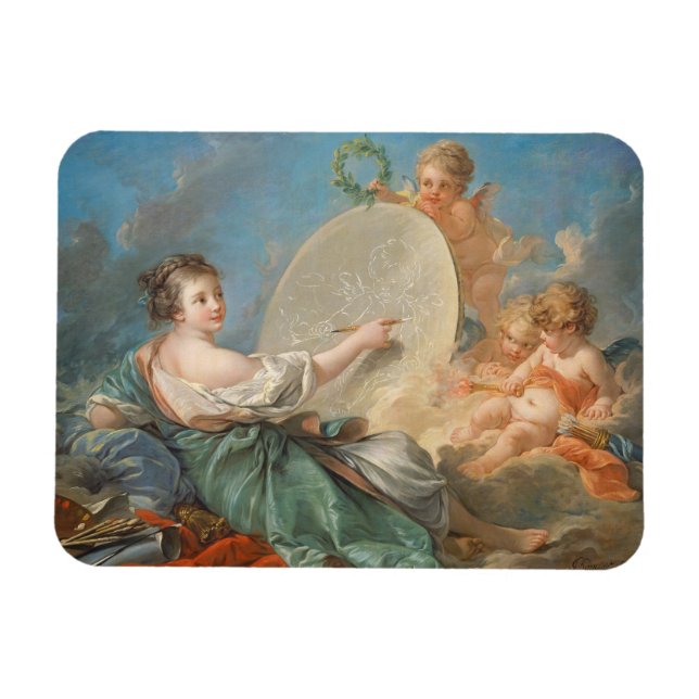 Ímã Alegoria de pintura, 1765 (óleo na canvas) (Horizontal)