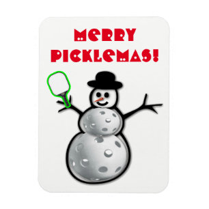 Ímã alegre do boneco de neve de Picklemas