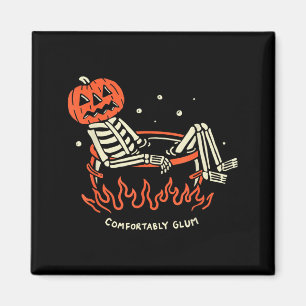Imã Alegremente Sombrio - Esqueleto de Halloween Vibes