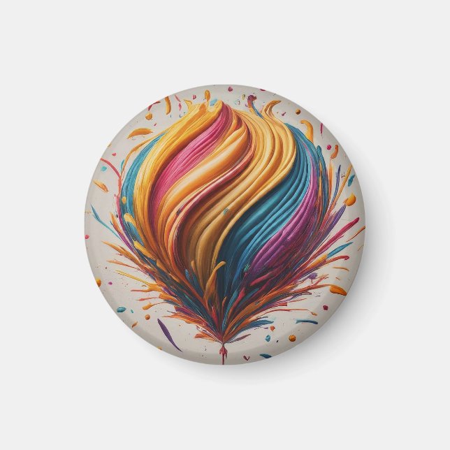 Imã Alegria de aniversário feliz personalizada (Frente)