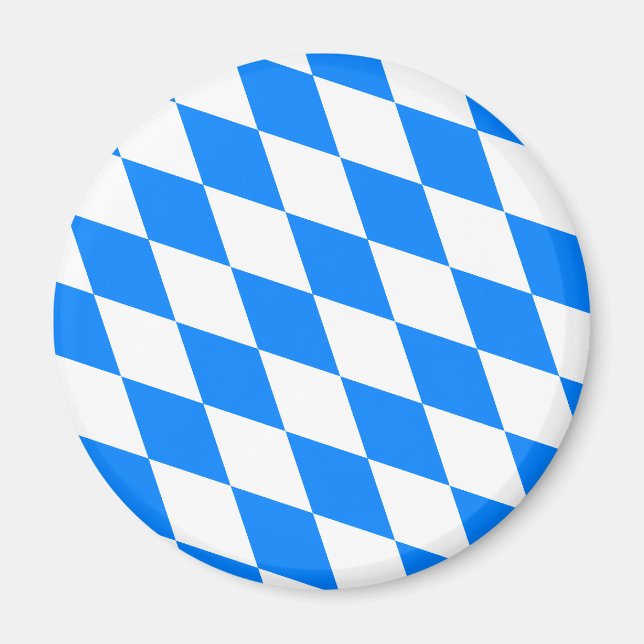 Imã Alemanha Baviera Bandeira de alta qualidade (Frente)