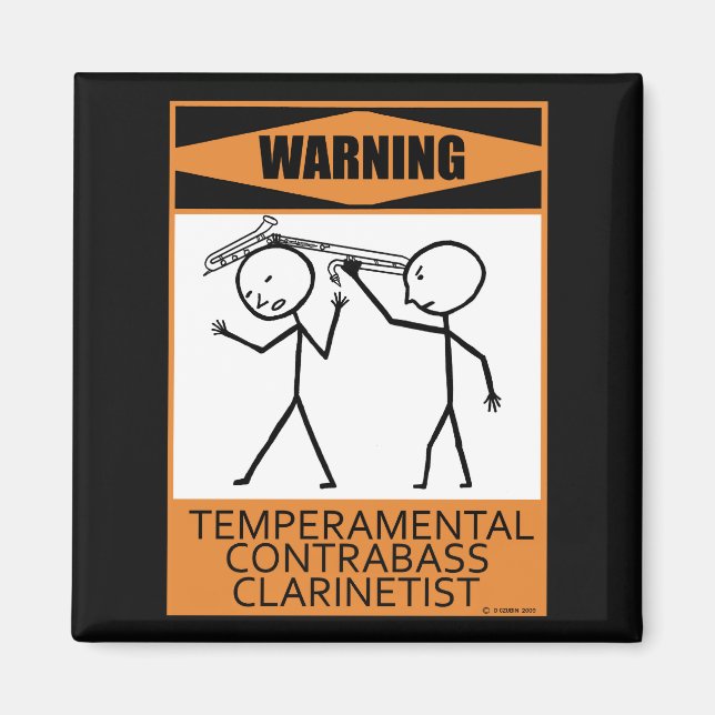 Imã Alerta contra Clarinetista (Frente)