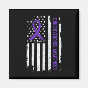 Imã Alerta de Sobredosagem com Drogas Bandeira America