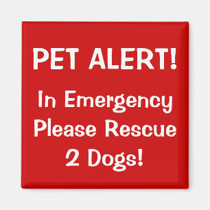 Imã Alerta do animal de estimação do sapador-bombeir