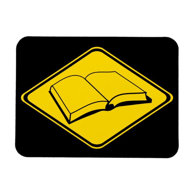 Ímã Alerta: Livros à Frente! (Horizontal)