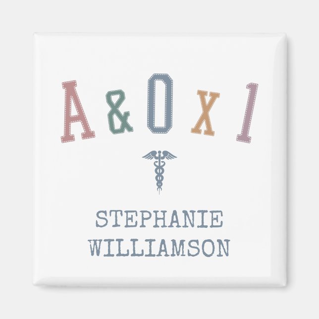 Imã Alertar e orientado para a pessoa A&OX1 enfermeira (Frente)