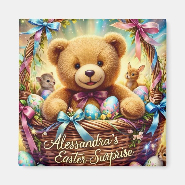 Imã ALESSANDRA ~ Urso de Páscoa ~ (Frente)