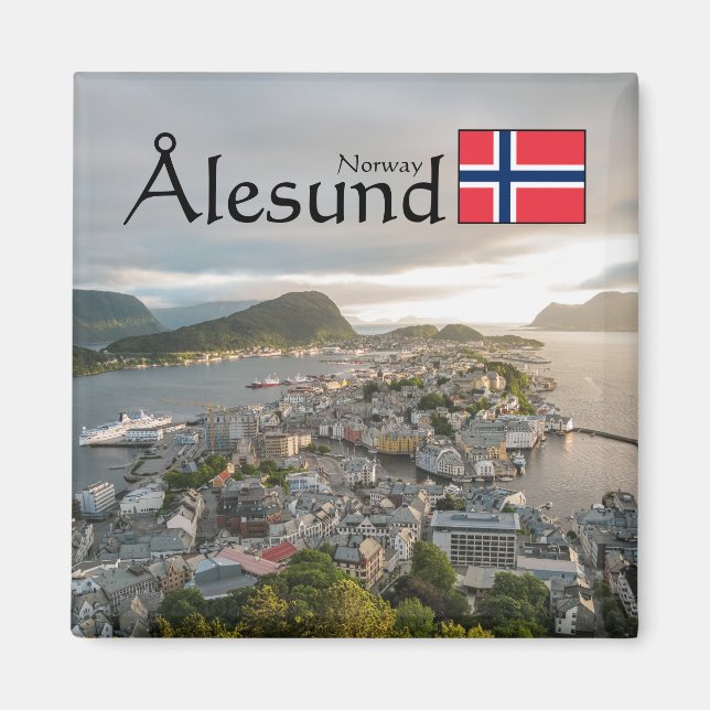 Imã Alesund Norway Souvenir (Frente)