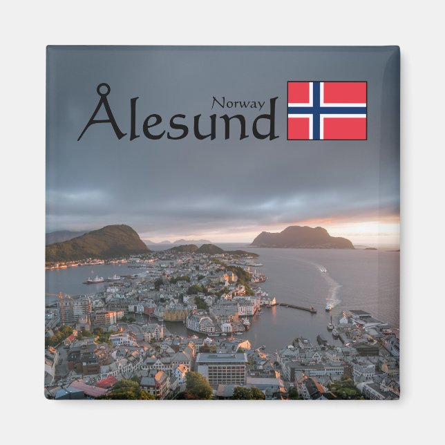 Imã Alesund Norway Souvenir (Frente)