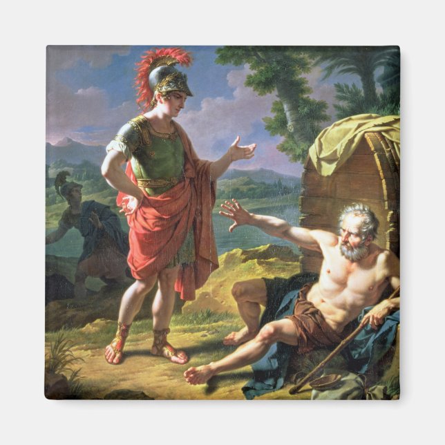 Imã Alexander e Diogenes, 1818 (óleo na canvas) (Frente)