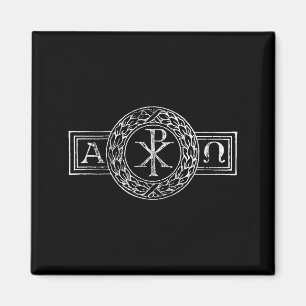 Imã Alfa e Omega Chi e Rho Xp Jesus Cristo Christi