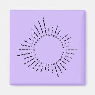 Imã Alfabeto Código Morse – Purple Tech Design