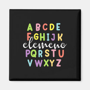 Imã Alfabeto Groovy Abc Elemeno De Volta à Escola Prof