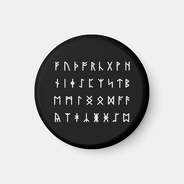 Imã Alfabeto Runic [Futhorc] (Frente)