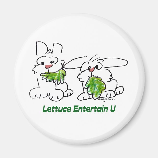 Imã Alface Entertain U Cartoon Rabbits (Frente)