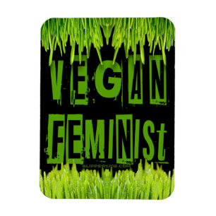 Ímã Alface feminista de SlipperyJoe's Vegan