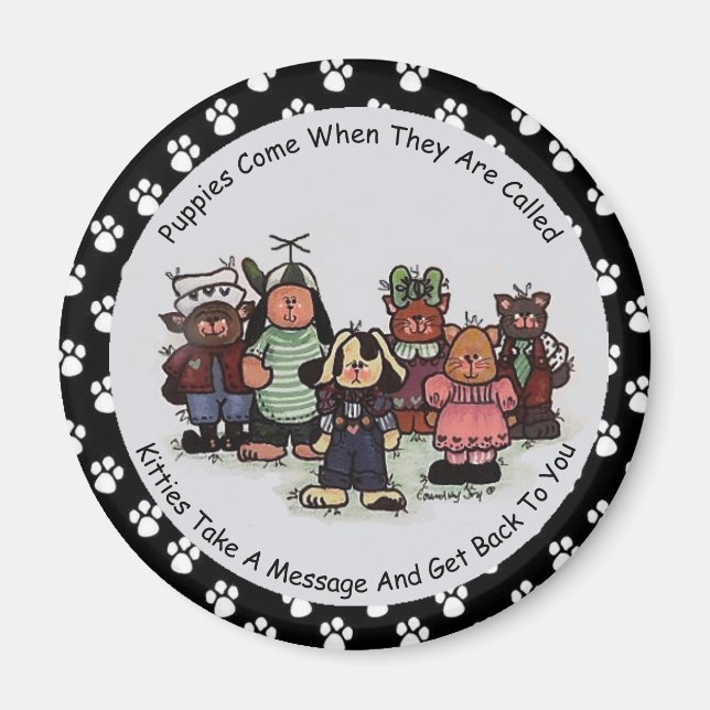 Imã Alfinetes E Gatinhos (Frente)