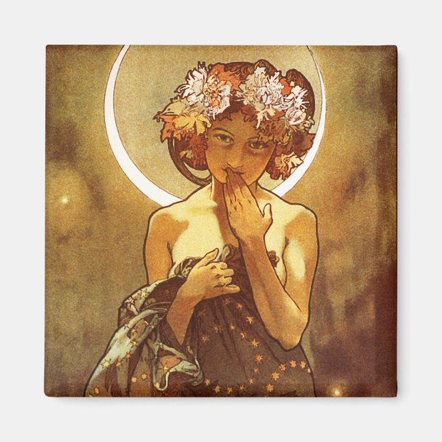 Imã Alfons Mucha: Luna (Frente)