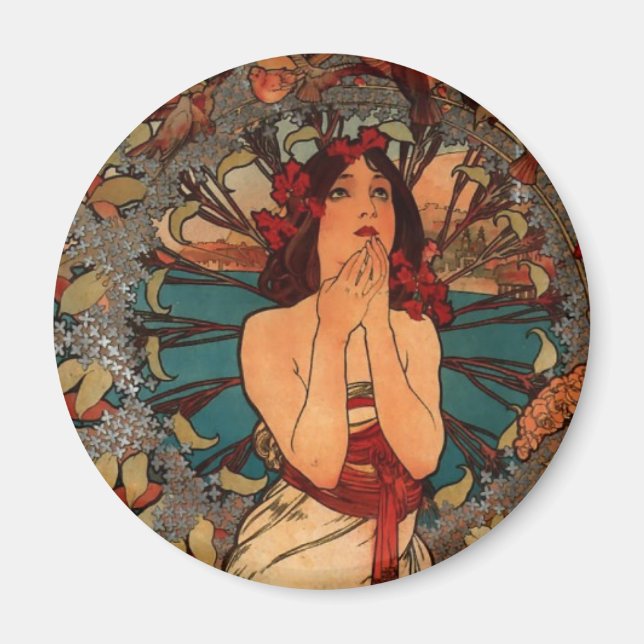Imã Alfons Mucha Mônaco Monte Carlo (Frente)