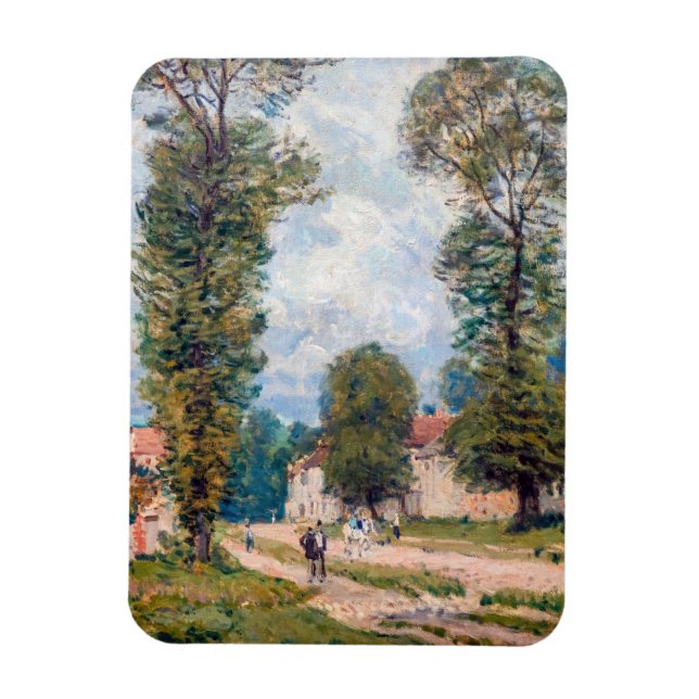 Ímã Alfred Sisley - A Estrada de Versalhes (Vertical)