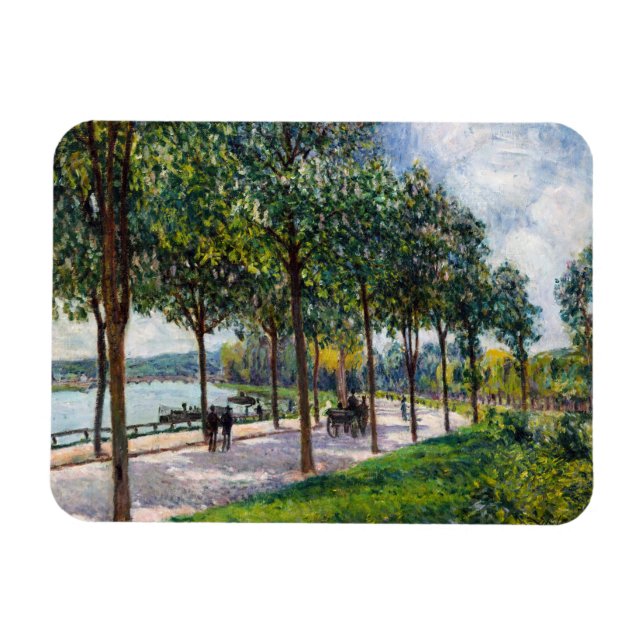 Ímã Alfred Sisley - Allee de Castanheiras (Horizontal)