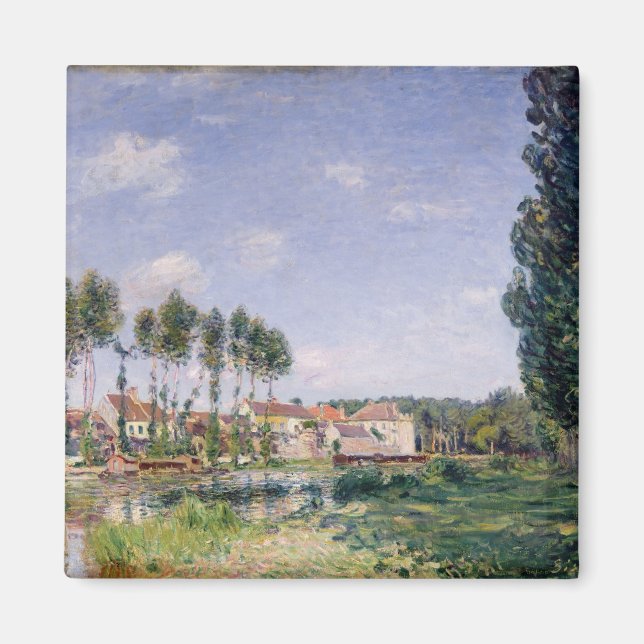 Imã Alfred Sisley | Bancos da Loing at Moret (Frente)