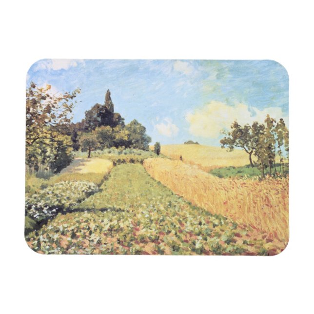 Ímã Alfred Sisley | Campo de trigo (Horizontal)