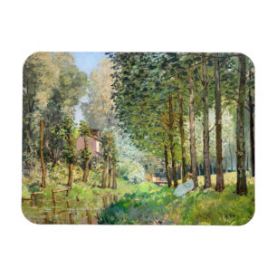 Ímã Alfred Sisley - Descanso ao longo do Córrego