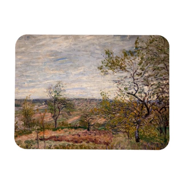 Ímã Alfred Sisley - Dia do Vento em Veneux (Horizontal)
