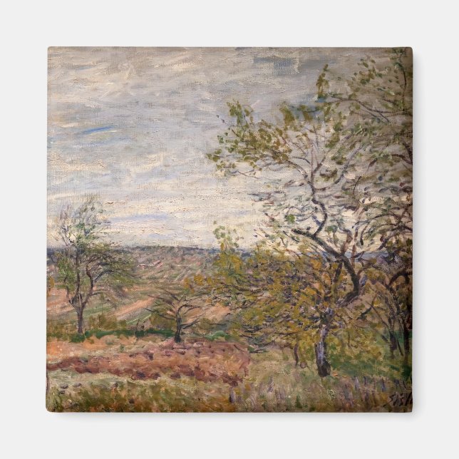 Imã Alfred Sisley - Dia Ventoso em Veneux (Frente)