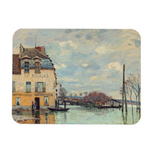 Ímã Alfred Sisley - Inundação em Port-Marly 1872